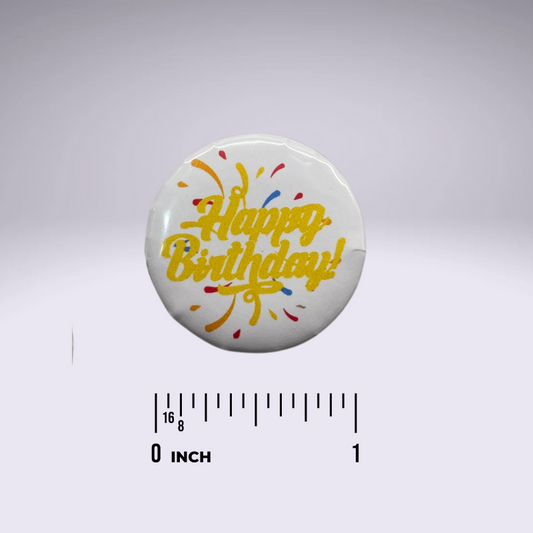 Piano Progress Pins - "Happy Birthday" Yellow