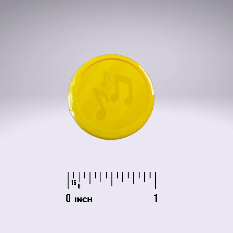 Piano Progress Pins - "Gold Coins: Music Notes"