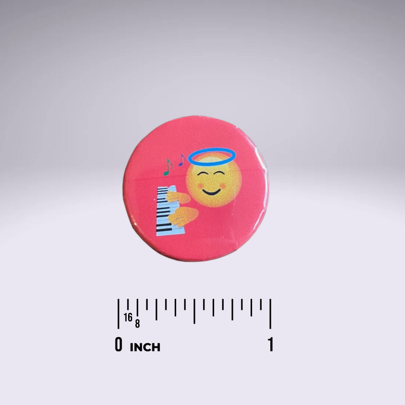 Piano Progress Pins - "Piano Emoticon: angelic"