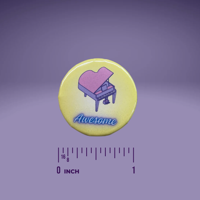 Piano Progress Pins - "Awesome"