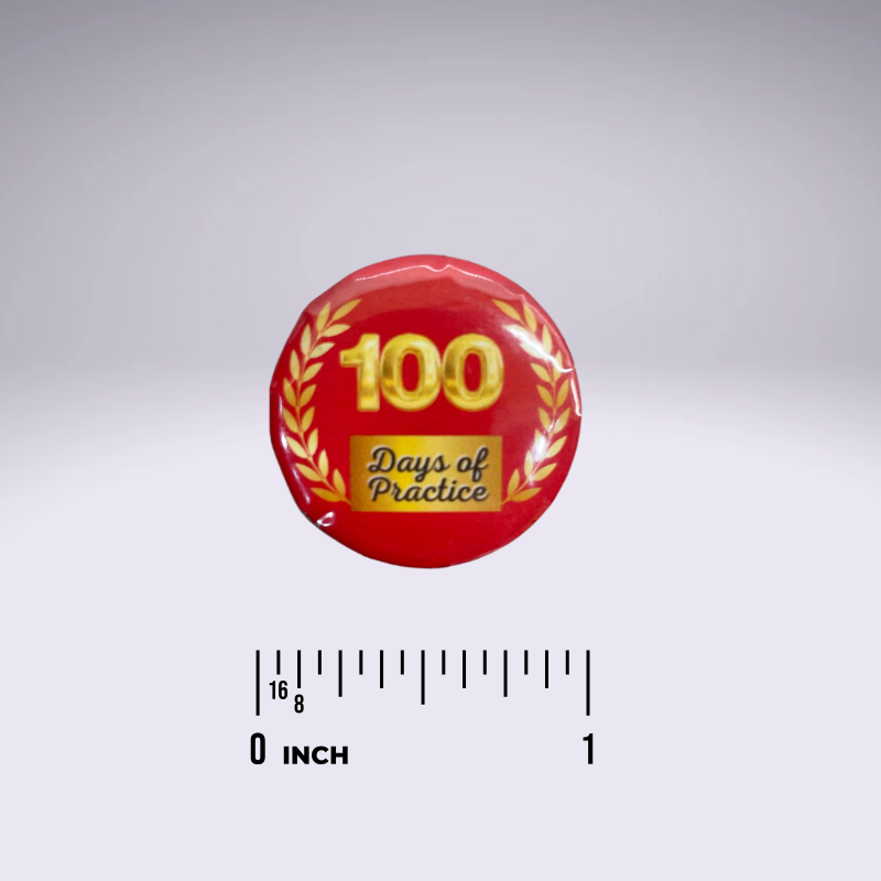Piano Progress Pins - "100 Days of Practice"