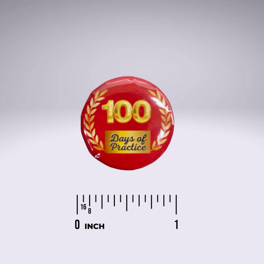 Piano Progress Pins - "100 Days of Practice"