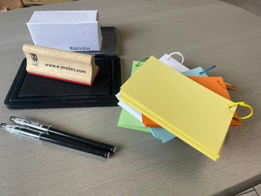 E-Z Notes Staff Rubber Stamp & Make Your Own Flashcards Kit