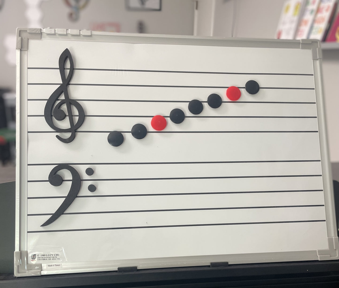 E-Z Notes Large Magnetic Staff Board