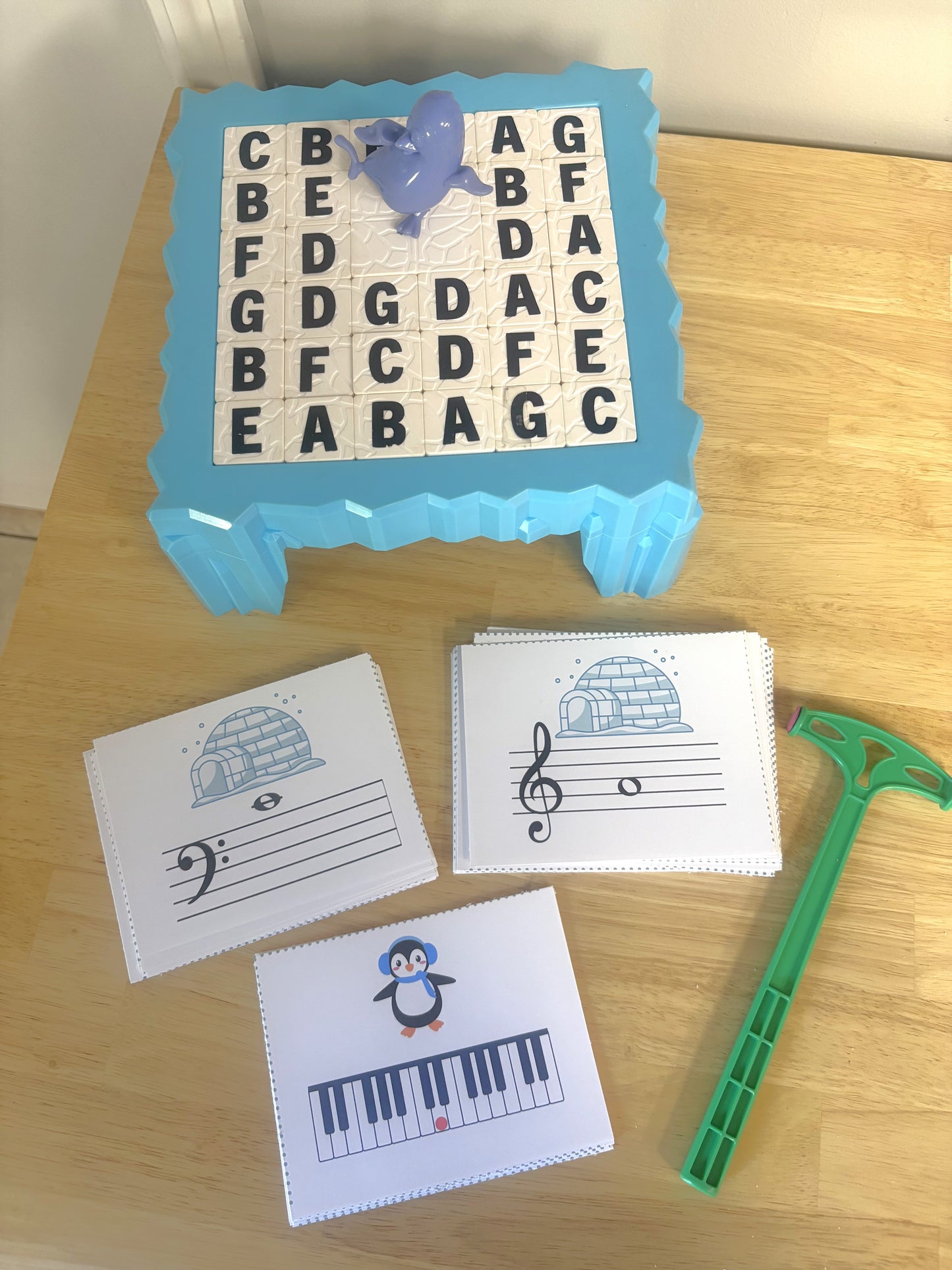 "Don't Break the Ice" Game Musical Flashcards Printable Supplement