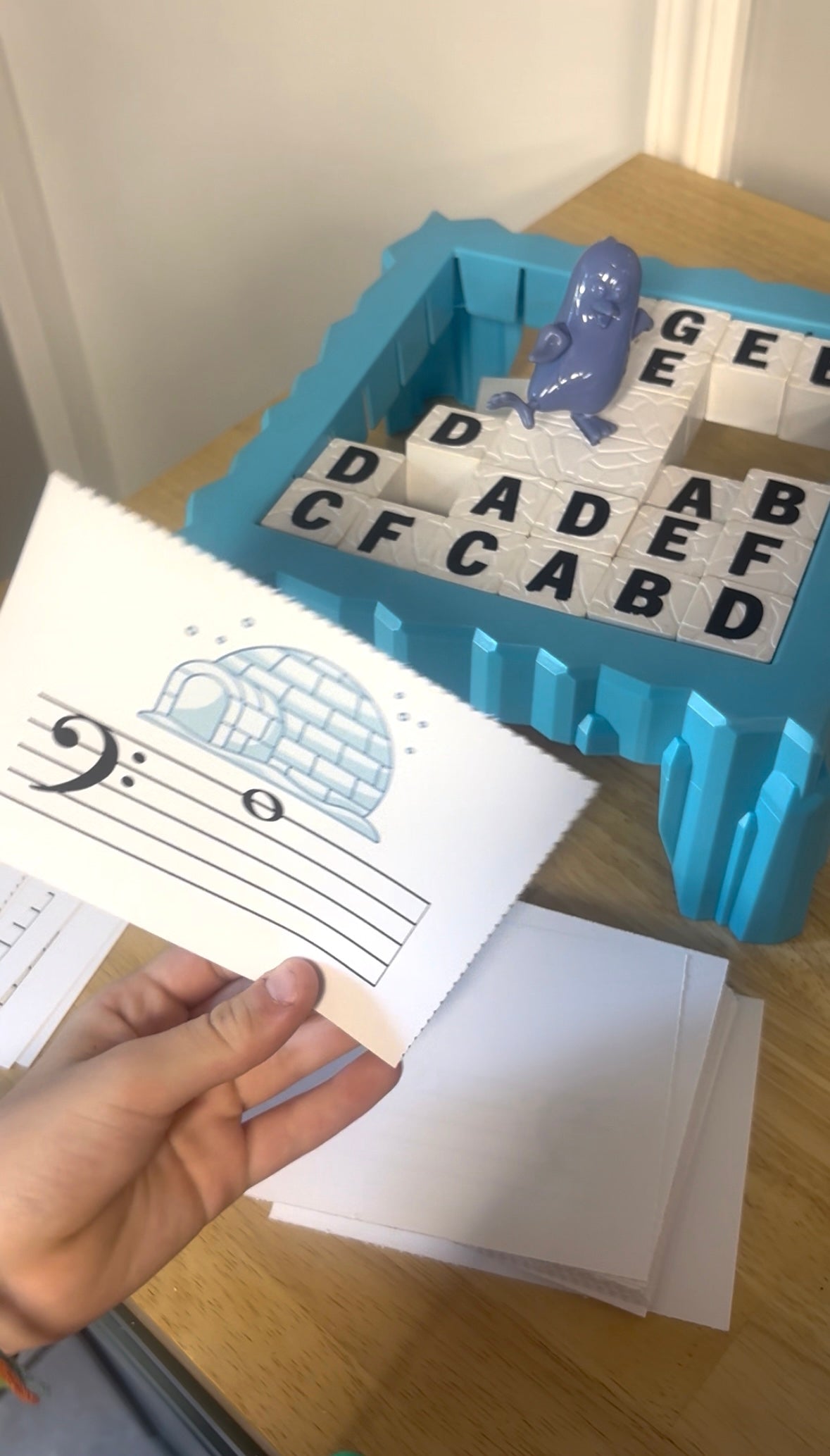 "Don't Break the Ice" Game Musical Flashcards Printable Supplement