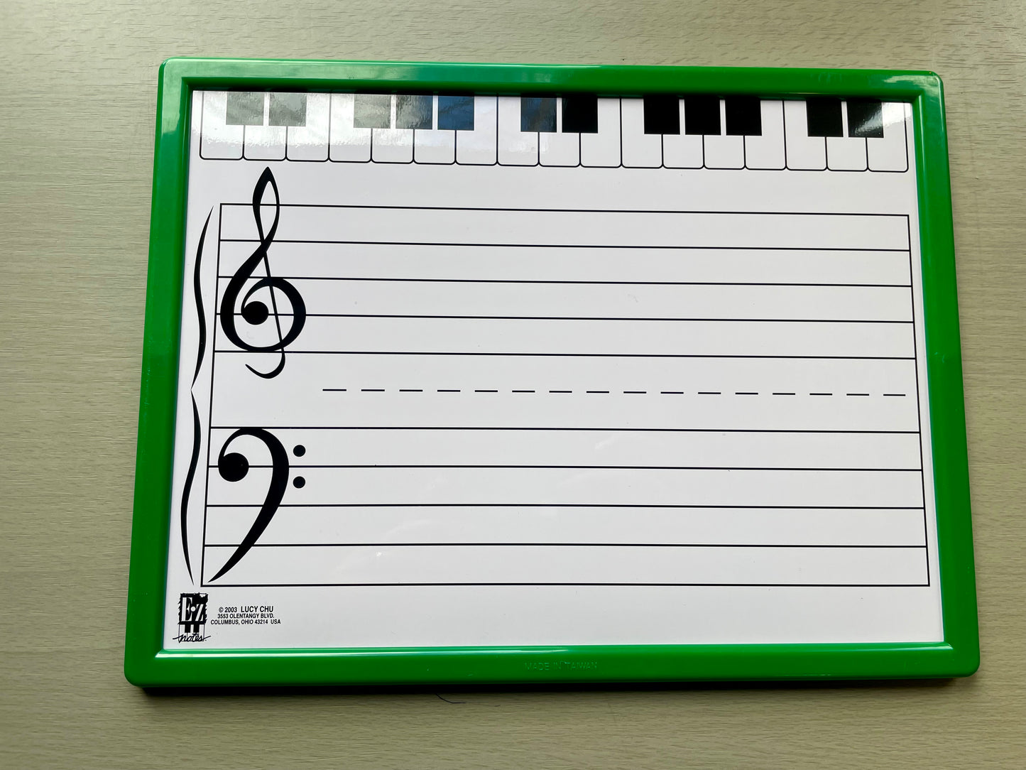 E-Z Notes Magnetic Staff Board with Fit-a-Rhythm Insert