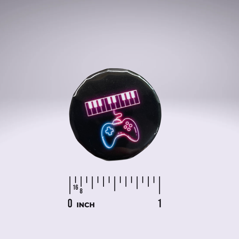 Piano Progress Pins - "Piano Gamer"