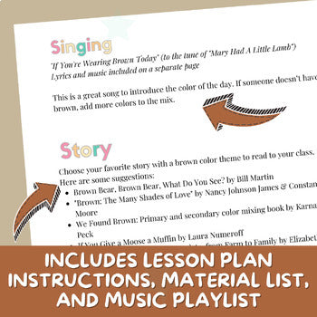 Lesson Plan - Exploring Colors Series - Brown