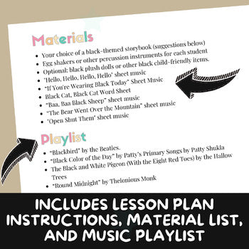 Lesson Plan - Exploring Colors Series - Black