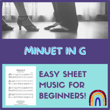 Sheet Music - "Minuet in G"