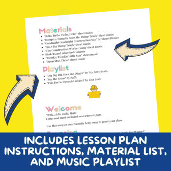 Lesson Plan - Storybook - Goodnight, Goodnight, Construction Site