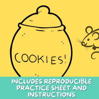 Piano Practice Repetition Counting Sheet - Mouse Theme
