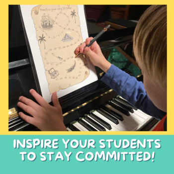 Piano Practice Repetition Counting Sheet - Mouse Theme