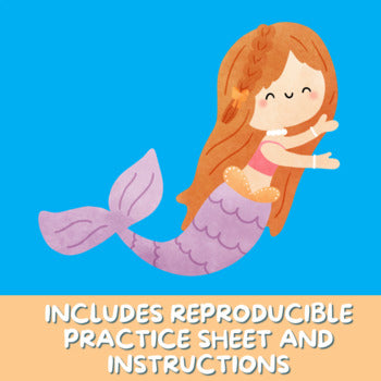 Piano Practice Repetition Counting Sheet - Mermaid Theme