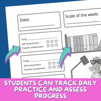 Piano Lesson Assignment Sheets | Six Themes