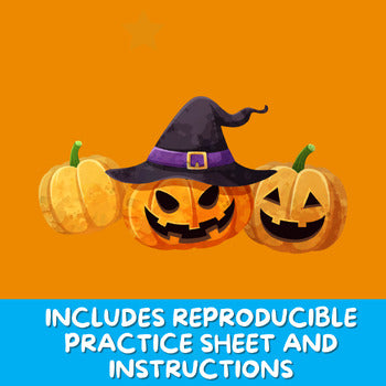 Piano Practice Repetition Counting Sheet - Pumpkin Theme