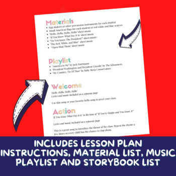 Lesson Plan - Holidays - Presidents Day
