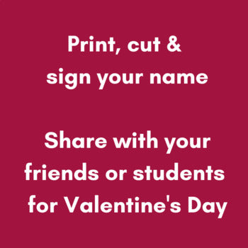 Printable Valentine's Day Card - Music Theme