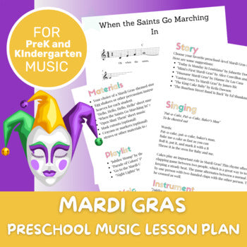 Lesson Plan - Holidays - Mardi Gras