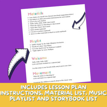 Lesson Plan - Holidays - Mardi Gras