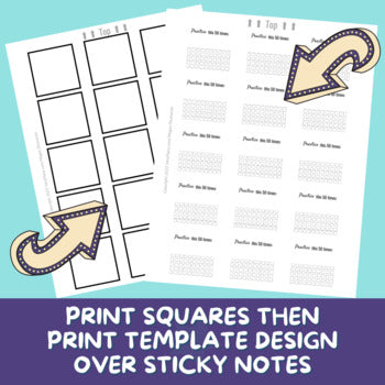 Practice Incentive and Assignment Log Sticky Notes