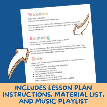 Lesson Plan - Going to the Beach