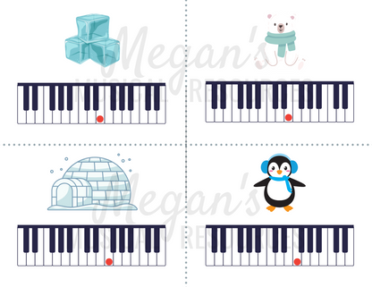 "Don't Break the Ice" Game Musical Flashcards Printable Supplement