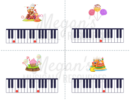 Musical Candy-Themed Flashcards Supplement