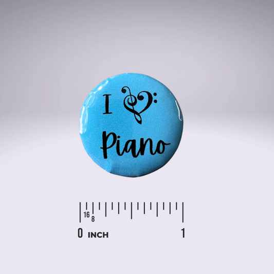 Piano Progress Pins - "I Heart Piano"