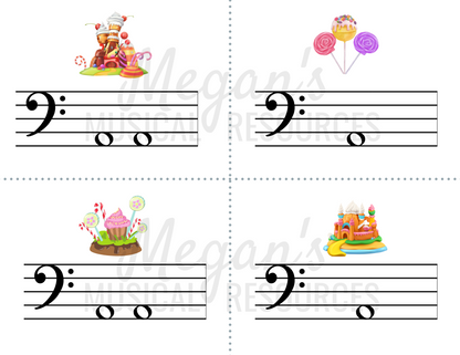 Musical Candy-Themed Flashcards Supplement