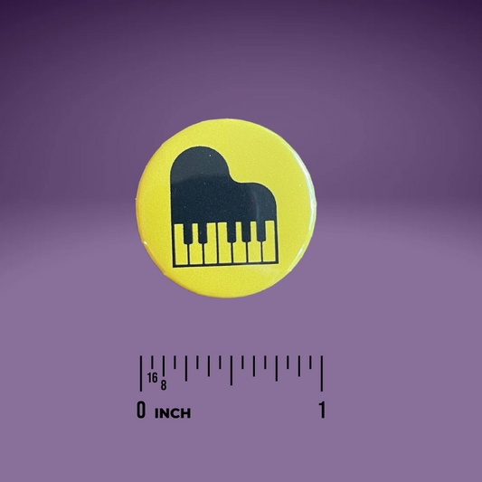 Piano Progress Pins - "Piano: Yellow"