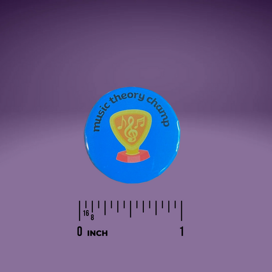 Piano Progress Pins - "Music Theory Champ"