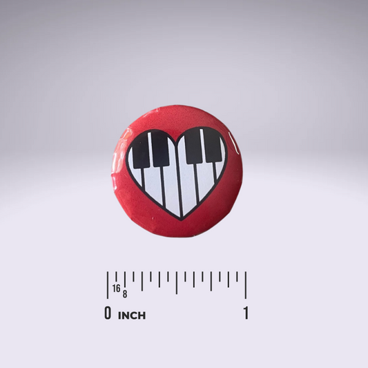 Piano Progress Pins - "Piano Heart"