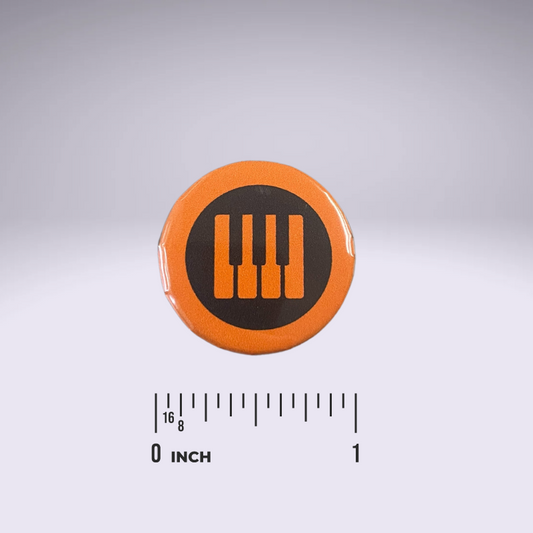 Piano Progress Pins - "Piano keys: Orange"