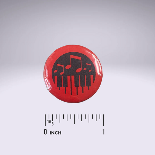 Piano Progress Pins - "Piano keys: Red"