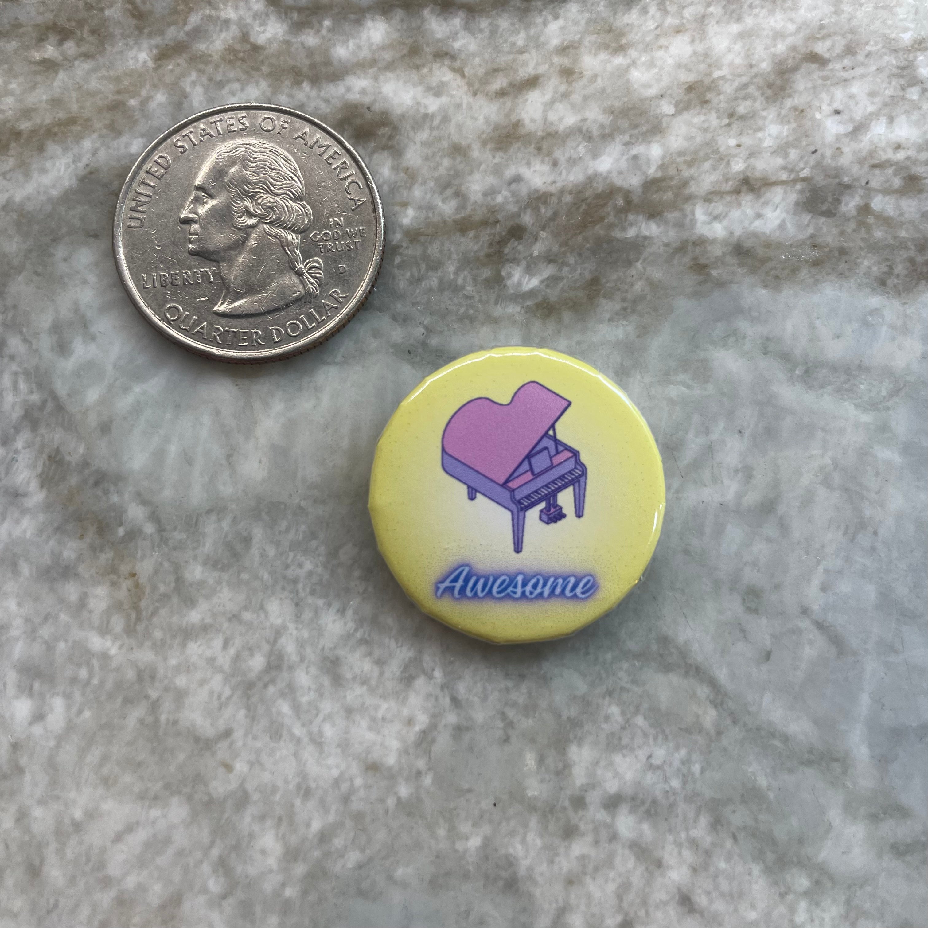 Piano Progress Pins - “Awesome” 25 pins – Very Piano