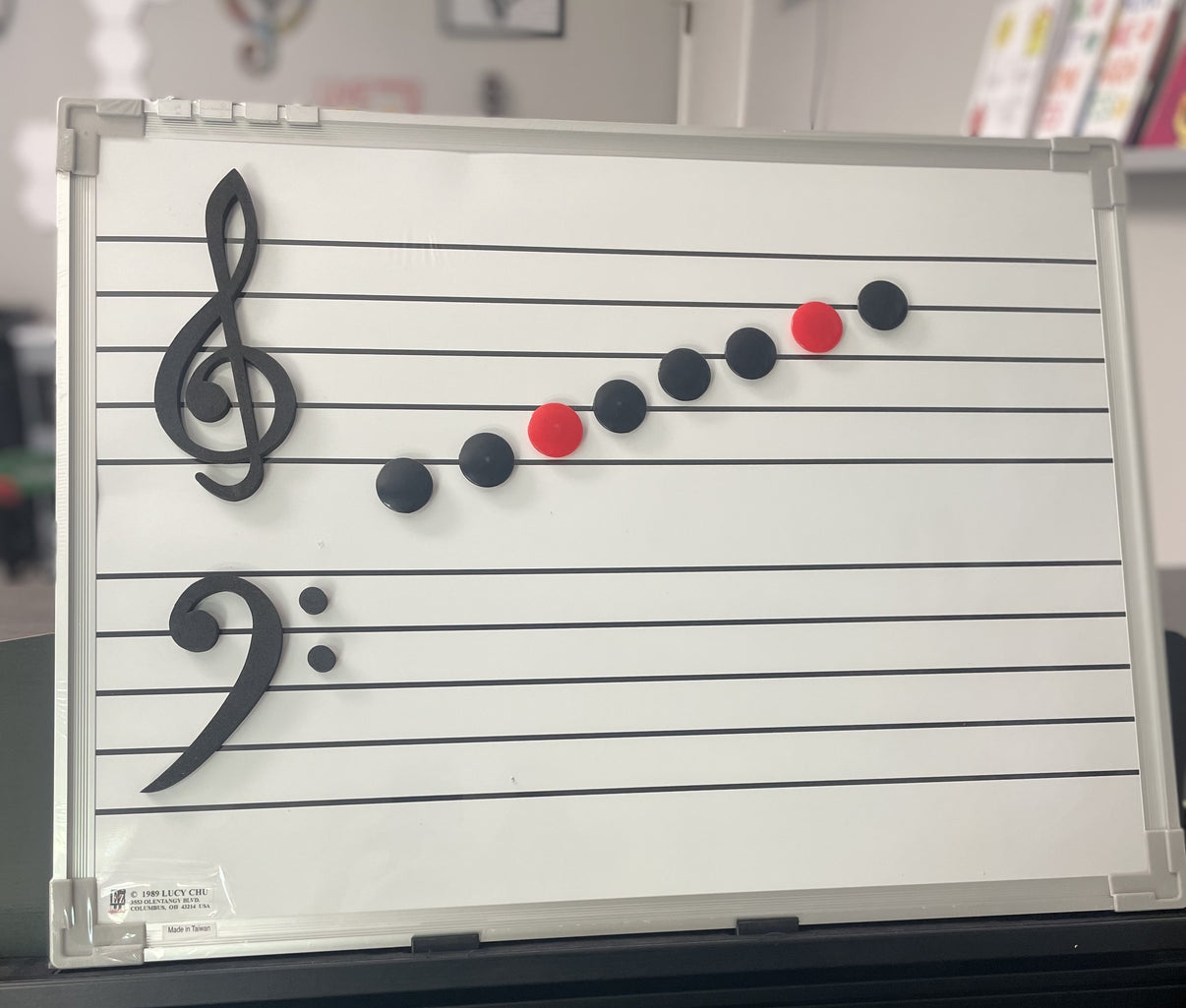 E-Z Notes Large Magnetic Staff Board – Very Piano