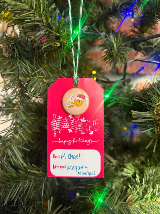 Holiday Gift Tags With Pins For Piano Students - Set of 10