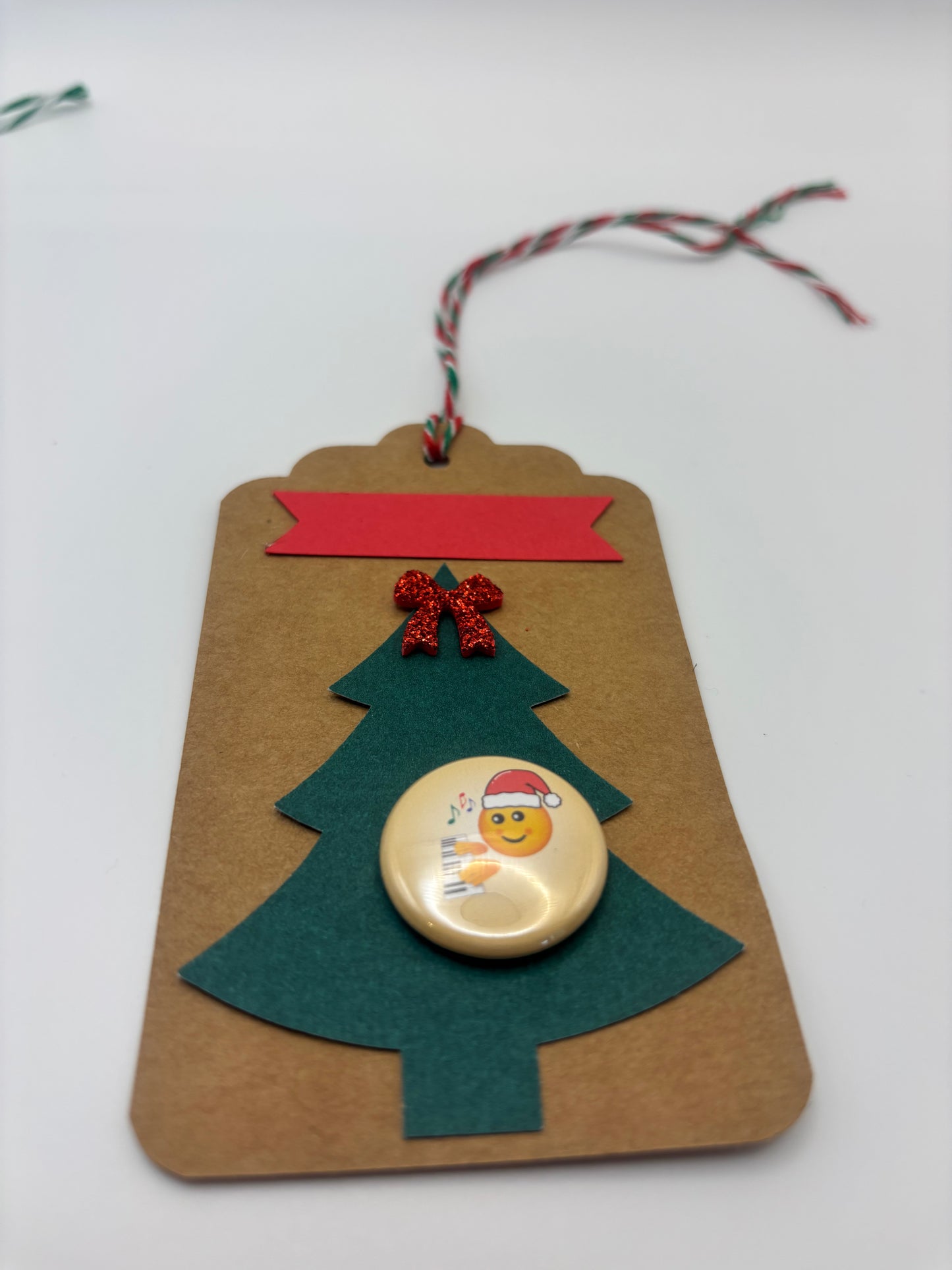 Handmade Holiday Gift Tags with Piano Progress Pins - Set of 10 tags