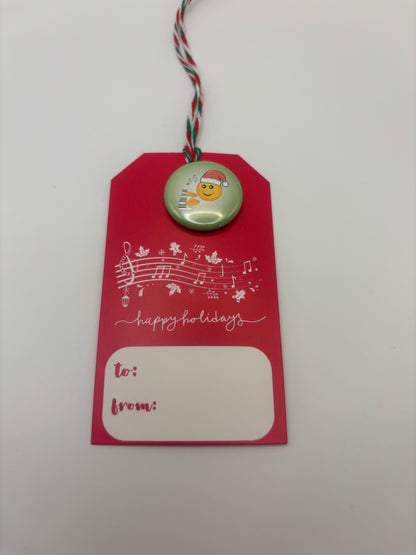 Holiday Gift Tags With Pins For Piano Students - Set of 10
