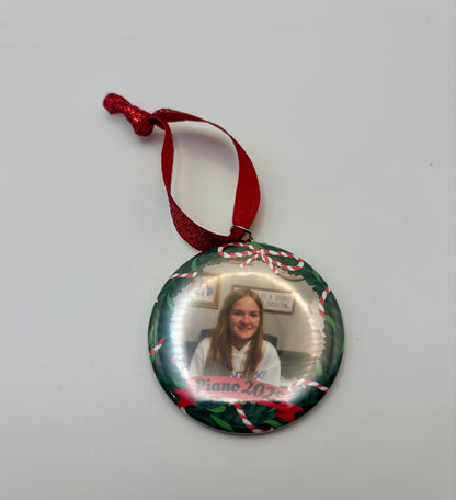Custom Piano Student Photo Ornament