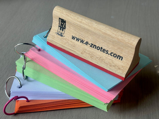 E-Z Notes Staff Rubber Stamp & Make Your Own Flashcards Kit