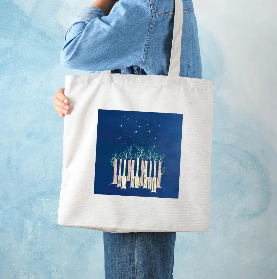 Piano Tote Bag - Fantasy Piano