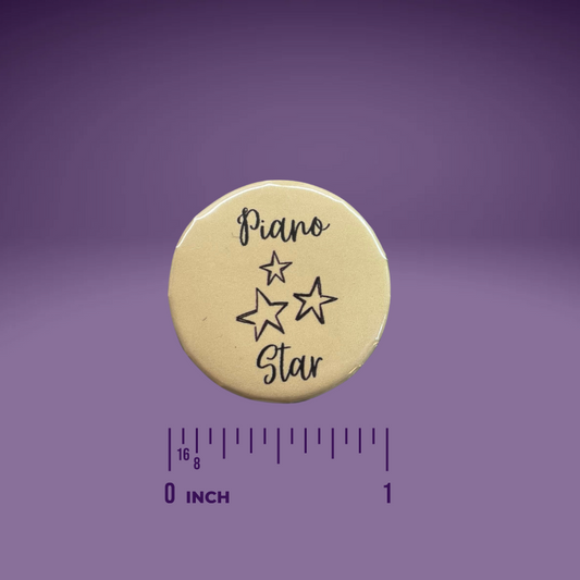 Piano Progress Pins - "Piano Star"