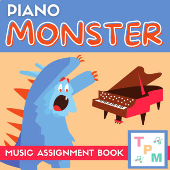 "Monster" Theme Piano Assignment Book
