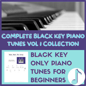 Sheet Music Bundle - Black Keys Piano Tunes Volume 1