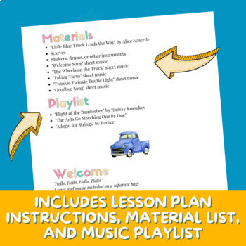 Lesson Plan - Storybook - Little Blue Trucks Leads The Way