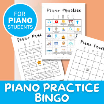 Piano Practice Bingo