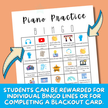 Piano Practice Bingo